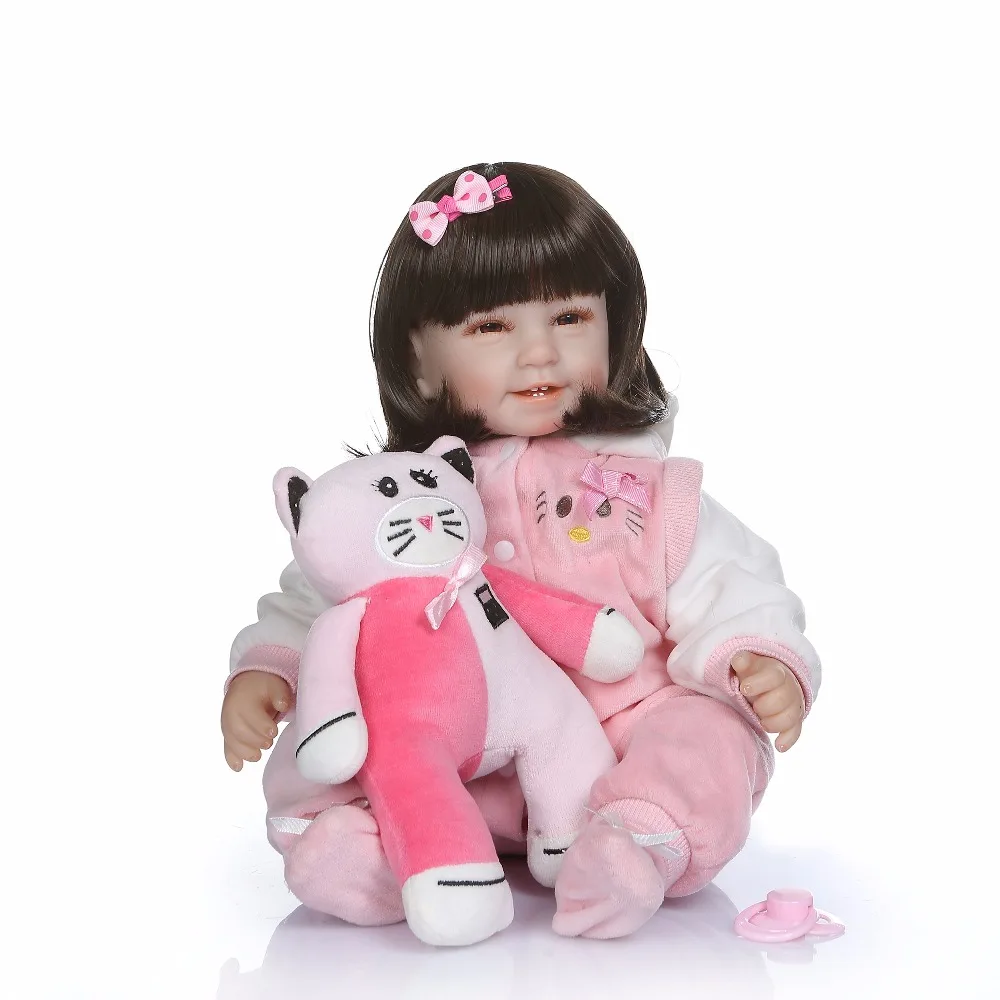 Reborn baby girl Bebe alive dolls 20 &quot52 см силиконовые виниловые куклы reborn игрушки для детей
