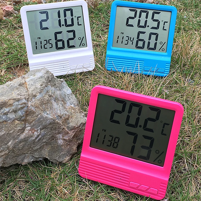 

Weather Station CX301 Indoor Outdoor Thermometer Hygrometer Digital LCD C/F Temperature Humidity Meter Alarm Clock