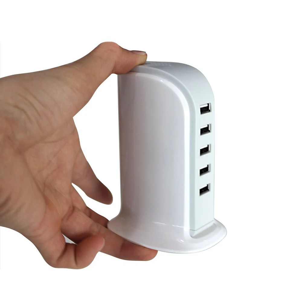 Yoteen настольное USB зарядное устройство USB разъем для iPhone настенное зарядное устройство 5 портов 30 Вт 6A портативный зарядный адаптер для путешествий 5 футов Шнур Разъем