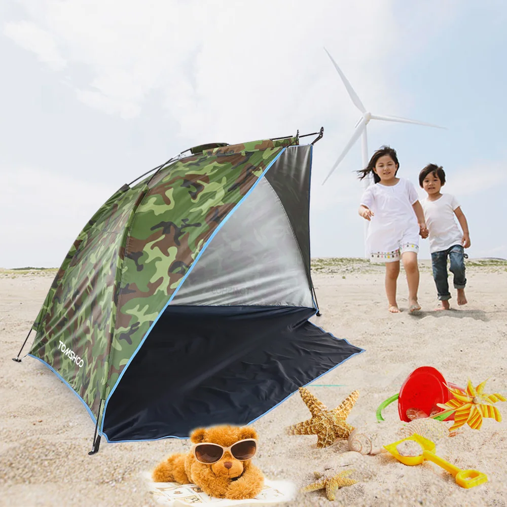 

TOMSHOO Outdoor Sports Sunshade Tent Ultralight Beach tent 1~2 Persons Hiking camping tent for Fishing Picnic Beach Park