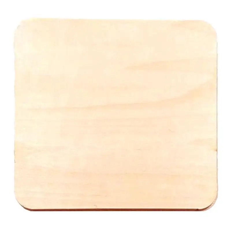 

Square Wooden Pieces Blank for DIY Craft Scrapbooking Painting Building Model