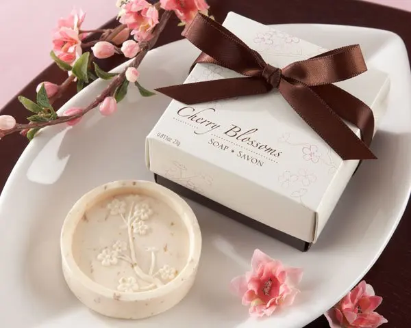 

Cherry Blossom Scented Soap wedding baby shower party favors guest gifts
