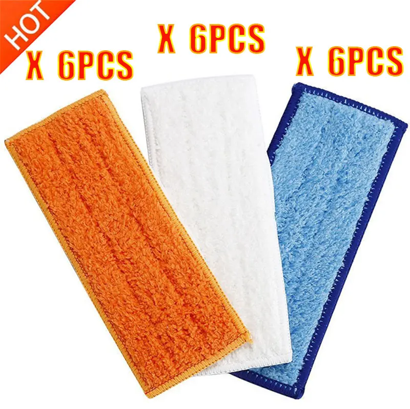 robot cleaner brushes spare parts 3pcs Wet Pad Mop +3pcsDamp + Dry for iRobot Braava Jet 240 241 | Бытовая техника