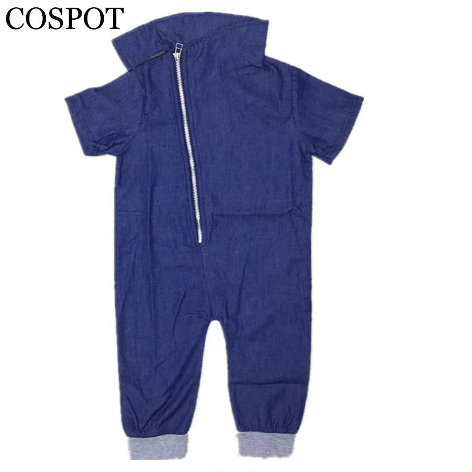 Baby Boys Romper Boy Plain Blue Summer Rompers Boy's Cotton Fashion