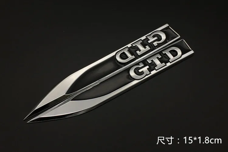1 пара 3D Металл Черный Красный GTD автомобильное крыло правая и левая сторона эмблема на крыло Автомобильная наклейка с эмблемой для гольфа MK7 MK4 MK5 MK6 автомобильный стиль