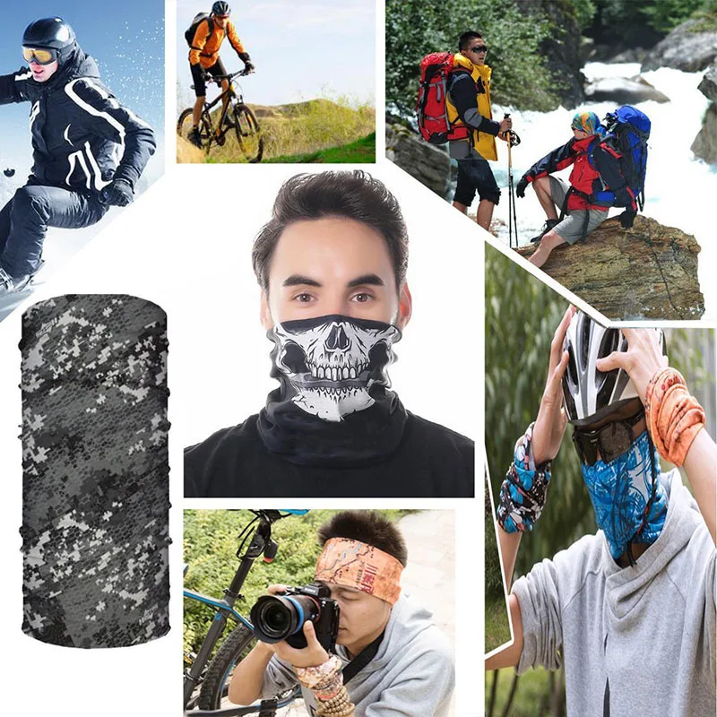 Hiking Scarves Riding Cycling Bandana Magic Scarf Neck Warmer Samurai Face Mask Headband Headwear Men Shemagh Tactical Balaclava (28)