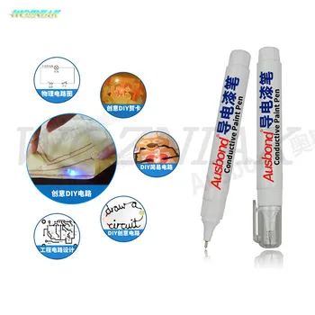 

DIY Conductive ink pen Liquid circuit board for Electronics Paint brush Contact repair Conductive silver paste pen Design tools