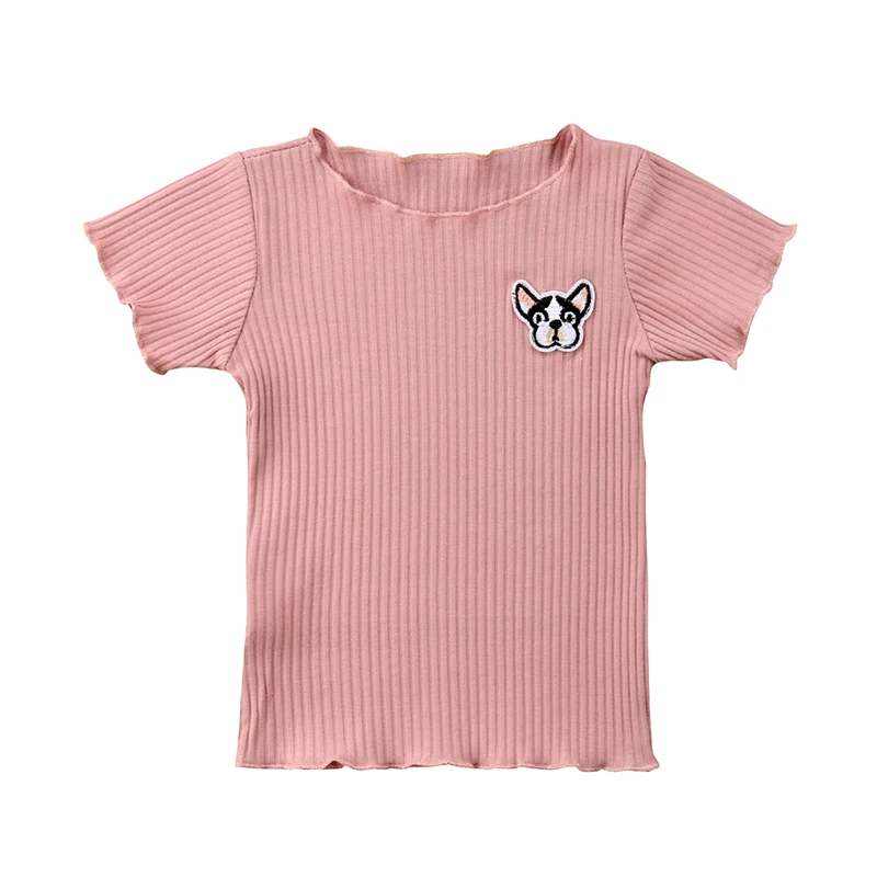 

New Kids Baby Girls Short Sleeve Tops T-shirt Toddler Summer Clothes Outfit for 1-6Y