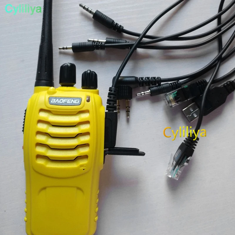 Dhl ИЛИ ems 100 шт. 2018 Новый 8 в 1 USB Программируемый кабель для kenwood baofeng motorola yaesu icom Handy