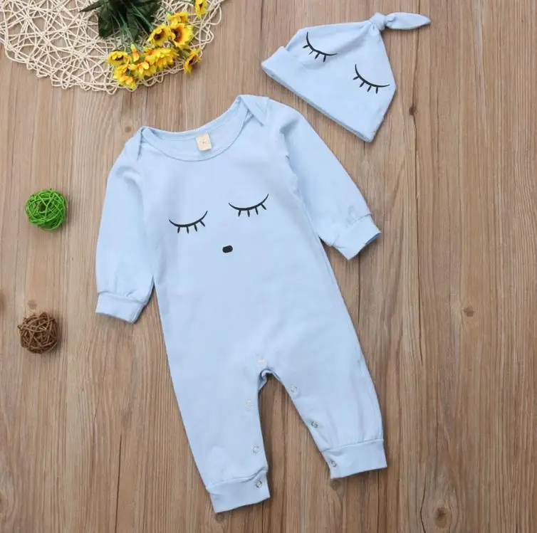 Infant Newborn Baby Boy Girl Clothing Long Jumpsuit Romper Casual