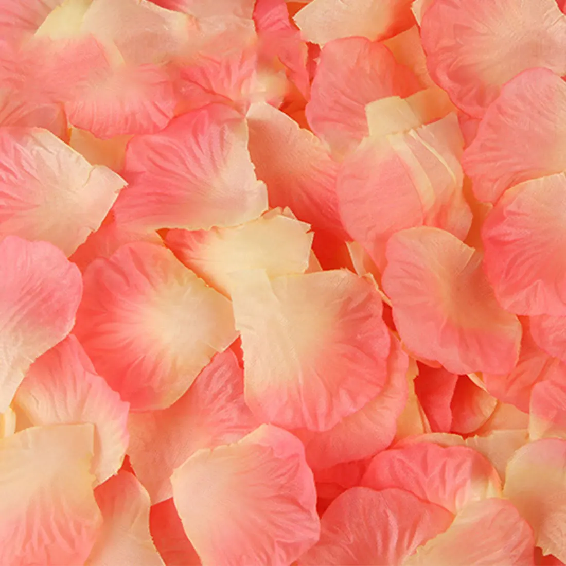 Свадебные лепестки роз, 100 шт./лот, декоративные цветы, полиэстер, свадебные розы, искусственные цветы - Цвет: 23
