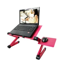 Multi Funktionale Ergonomische mobile laptop tisch stehen für bett Tragbare sofa laptop tabelle faltbare notebook Schreibtisch mit maus rack