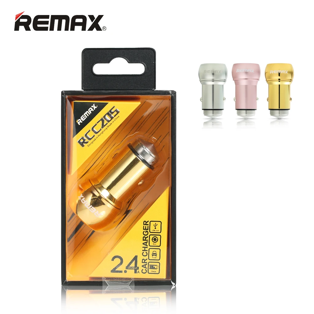 Remax Car Charger 2.4A Max Output Dual USB Ports Emergency