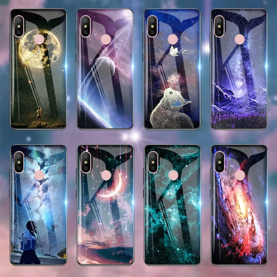 Tempered Glass Case For Xiaomi Redmi 6 Pro Cover Luxury Case For Xiaomi Mi A1 A2 Lite Xiaomi Redmi 5 Plus 6A Note 5 6 Pro 4X    (3)