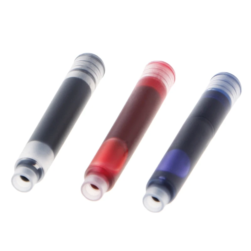 

1 Box 20 Pcs Replaceable Fountain Pen Ink Cartridge Refill Ink Sac Universal Design Smooth Writing