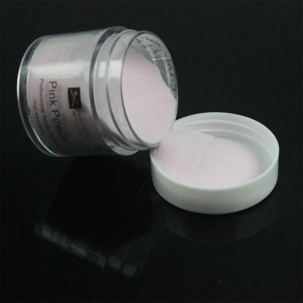 Acrylic Powder Pink Color Polvo Acrilico 28g Acryl Nagels Nail Art DIY Polvere Acrilica Unghie