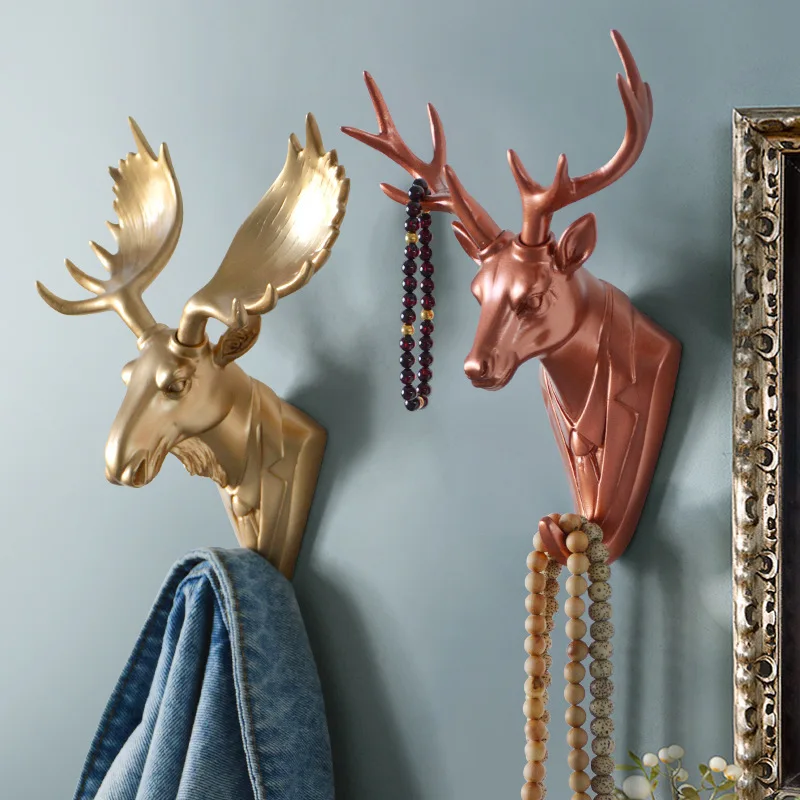 Американская голова животного крючок модное пальто крюк домашняя внутренняя отделка стен магазин одежды, настенное настенные декорации