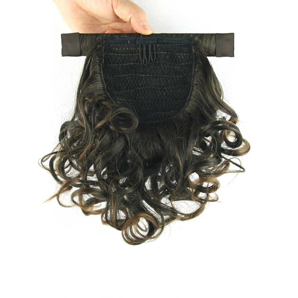 Delice Clip In Afro Curly Ponytail Synthetic Hair Heat Resistance Fiber Drawstring Rope Horse Tail Hairpieces