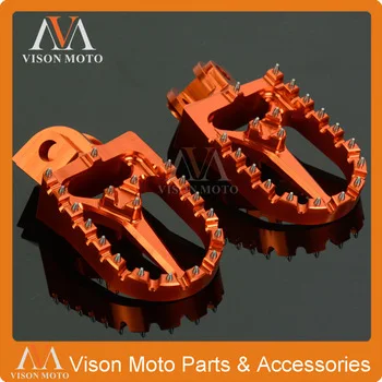 Billet Foot Pegs Rests Pedals For KTM EXC SX SXF XC XCW XCF EXCF EXCW XCFW 65 85 125 200 250 300 350 400 450 525 530 MX SIX DAYS
