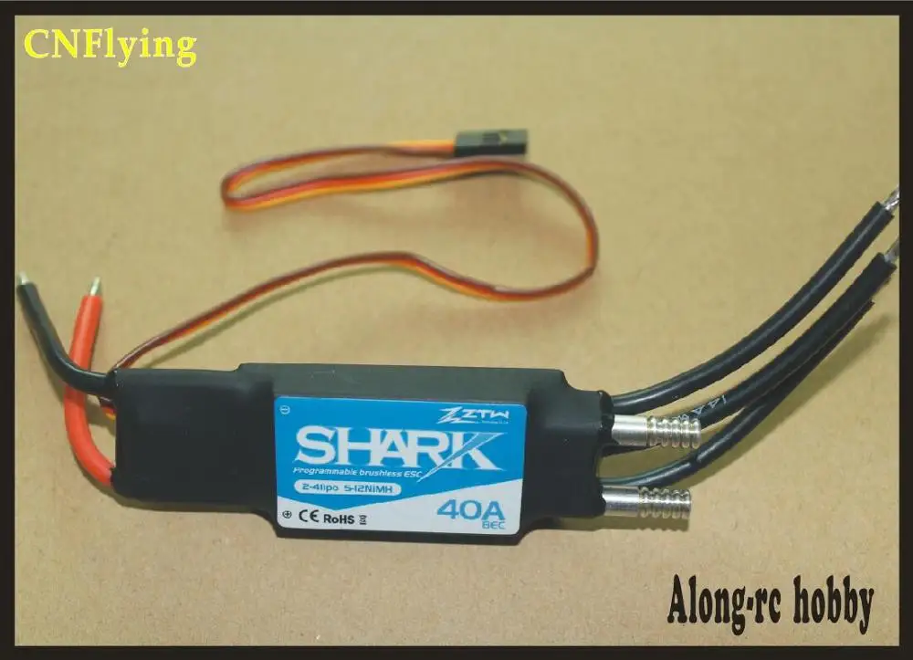 ztw shark 20A 40A 50A 60 70 80A водонепроницаемый бесщеточный ESC для лодки с системой водяного охлаждения RC модель лодки