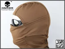 EMERSONGEAR – cagoule chauffante en polaire, airsoft, paintball CS, masque facial militaire wargame, EM6631B, peau de vache marron