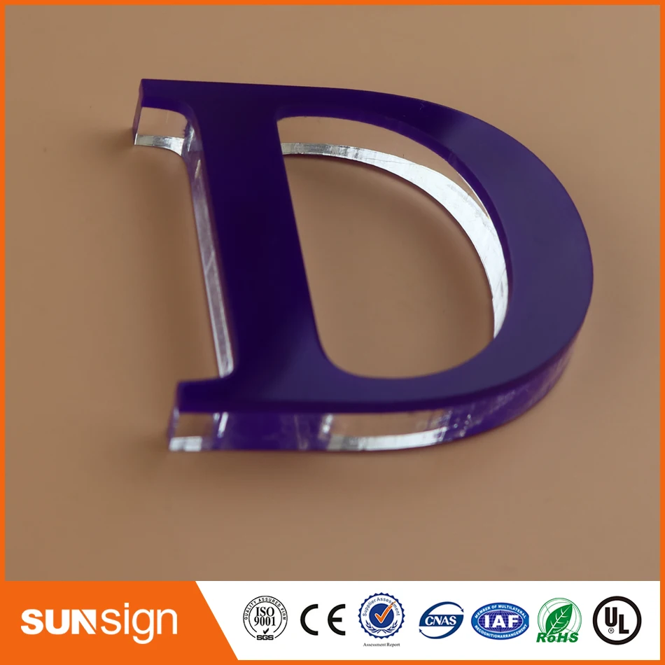 Настроить лазерной резки акрил буквы знак крытый signage для фирменным знаком компании