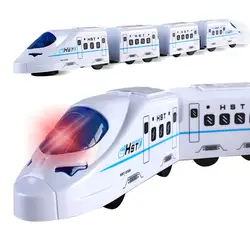Новые продукты продажи Электрический flash music поезд модель С изображением машины 1: 60 die-легкоплавкий Металл Модель из сплава игрушка