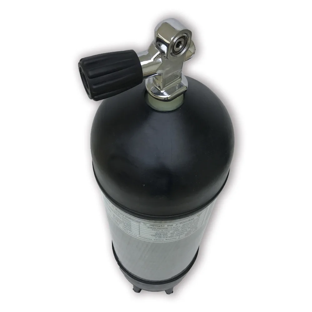 AC109591 Scuba Pcp Rifle 9L diving cylinder CE 30Mpa/4500Psi Air Tank High Pressure Cylinder For Compressor Diving