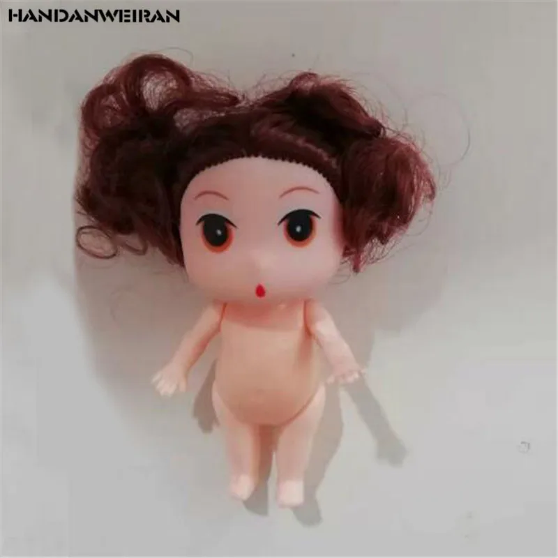 

1PCS Cute Confused Nude Baby Toy Doll Creative Mini Handmade Beaded Toys Dolls For Kids Valentine Gifts Unisex 2019 Hot Sale 9CM