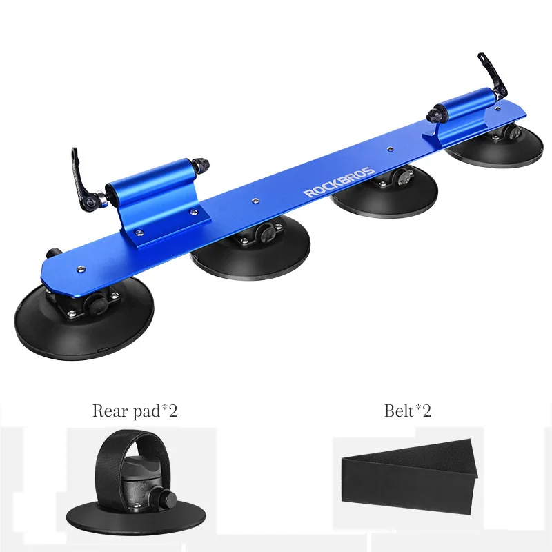 ROCKBROS багажник на крышу велосипеда велосипед стойка всасывания крыша-топ велосипед Автомобильные стойки Перевозчик MTB Горный шоссейный велосипед аксессуар - Цвет: 2 Style Blue