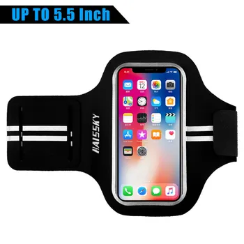 

5.5 inch Running Riding Fitness Workout Sports Armband Pouch Waterproof Lycra Accessories Sports Bag Lightweight Adjustable