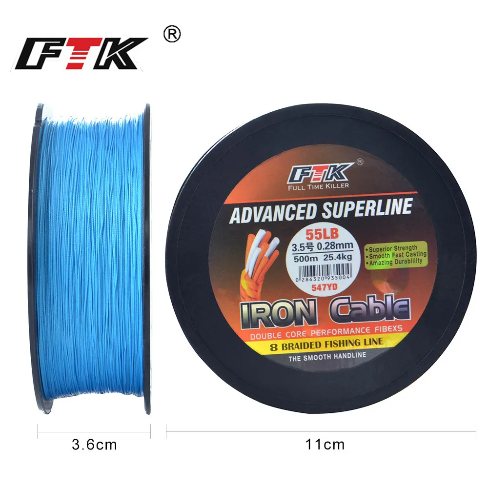 FTK سوبر 500 متر 547YD خيط صنارة الصيد الحياكة خيط صنارة الصيد 0.16 ملليمتر-0.4 ملليمتر بيكي a la موشي