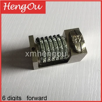 

2 Pieces Numbering Machine 6 Digits forward for Letterpress, Jump Mode 9012345...forward