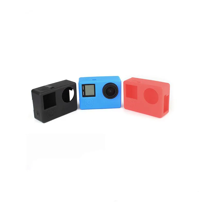 Soft Silicone Rubber Protective Case With Silicone screen cover For GoPro Hero 3 Hero 3+ Hero 4 Sports camera Accessories (8)