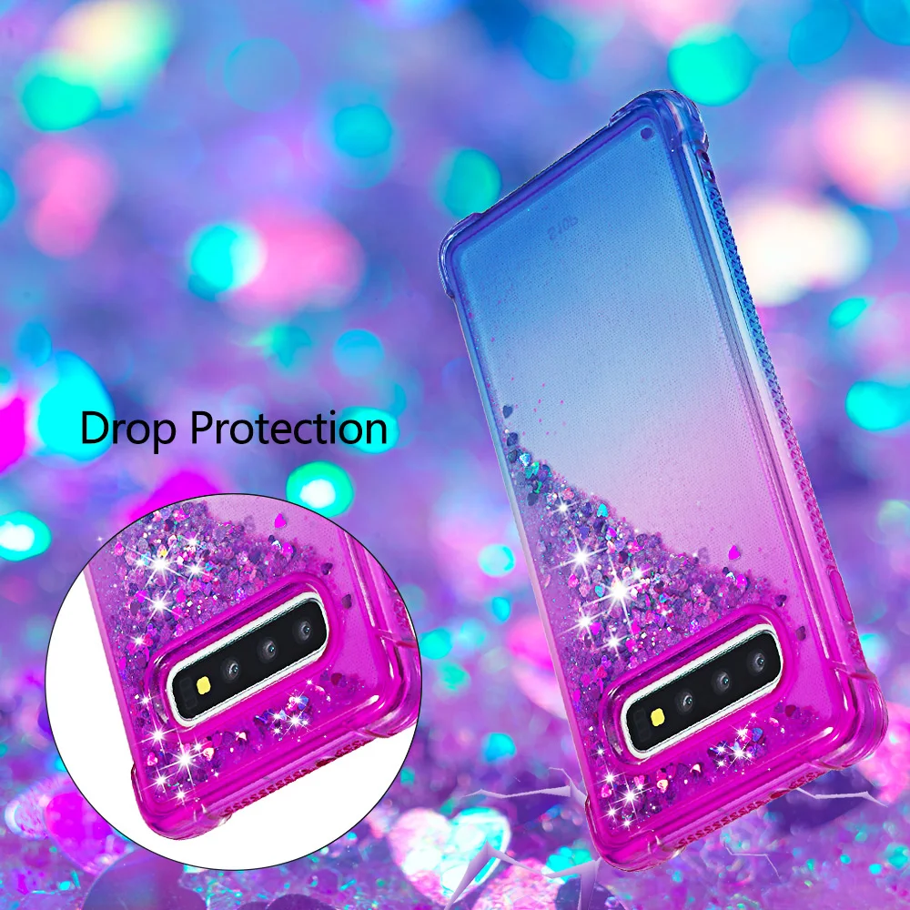 Tikono жидкие блестки песок Чехол для мобильного телефона Samsung J3 J6 J7 2018 M20 A9 S9 S10 plus