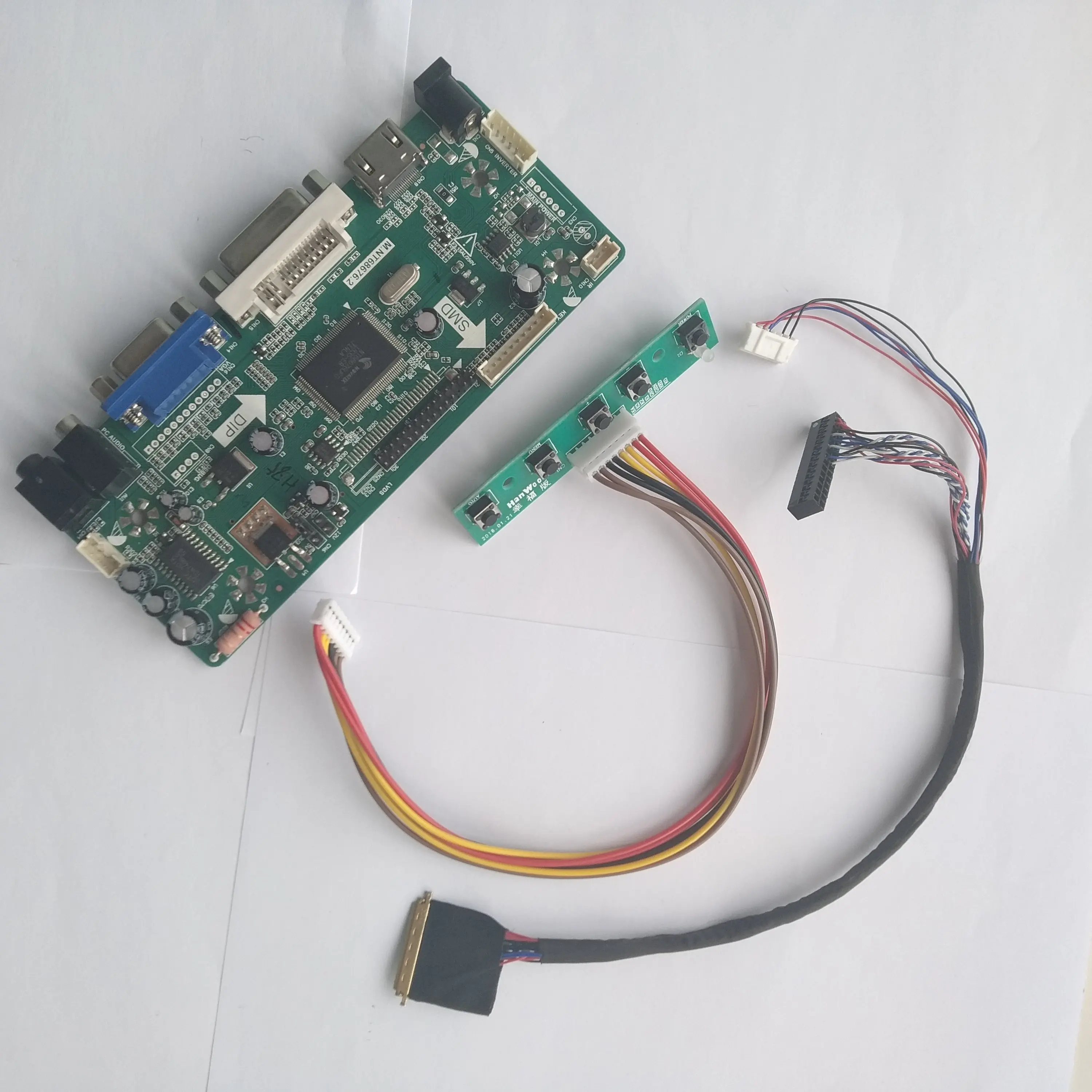 

HDMI DVI VGA LED LCD LVDS Controller board driver kit for 40pin LP173WD1(TL)(A1)/(TL)(A2) 1600X900 17.3inch Panel card