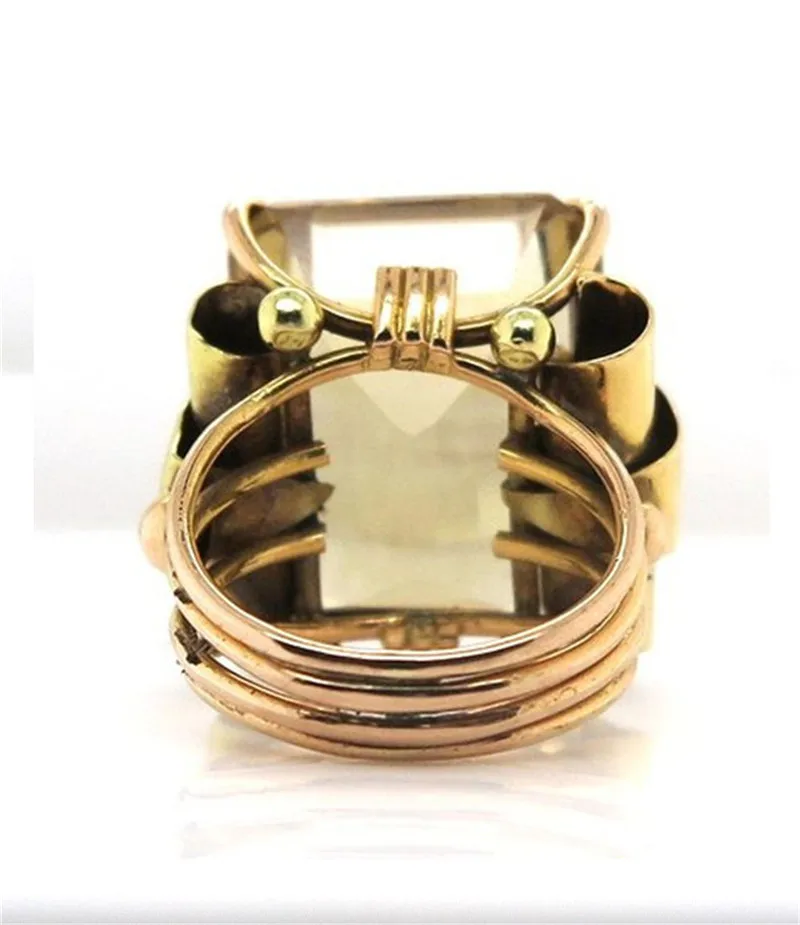 Элегантное для свадьбы помолвки, кольца, Крутое желтое кольцо в стиле ...