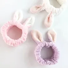 Супер милая Милая повязка на голову с кроликом, маска для лица, повязка для волос и широкая оголовье. CC29