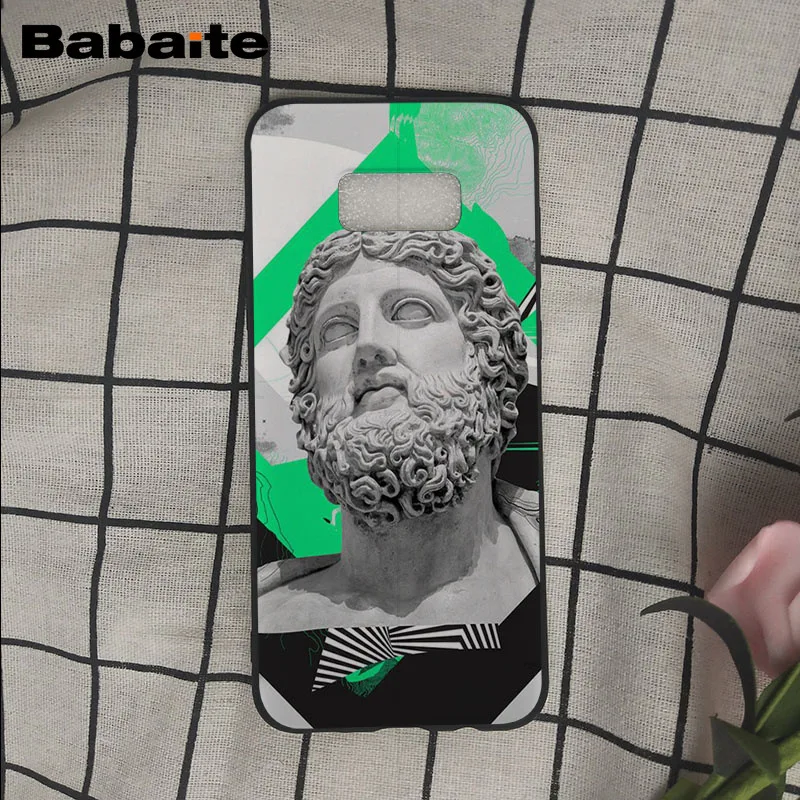 Medusa Vaporwave Glitch Art Statue Michelangelo-david