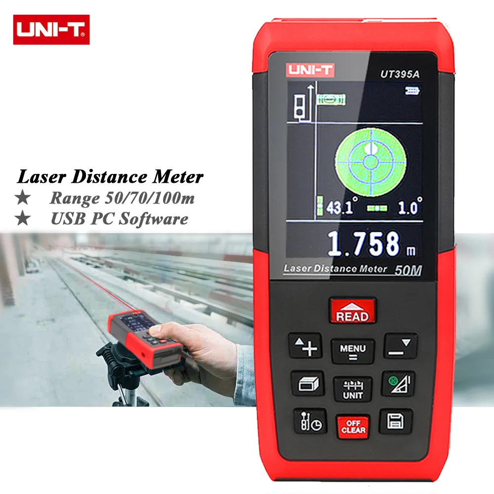 UNIT UT395A Laser Distance Meters 50m 70m 100m Rangefinder Best