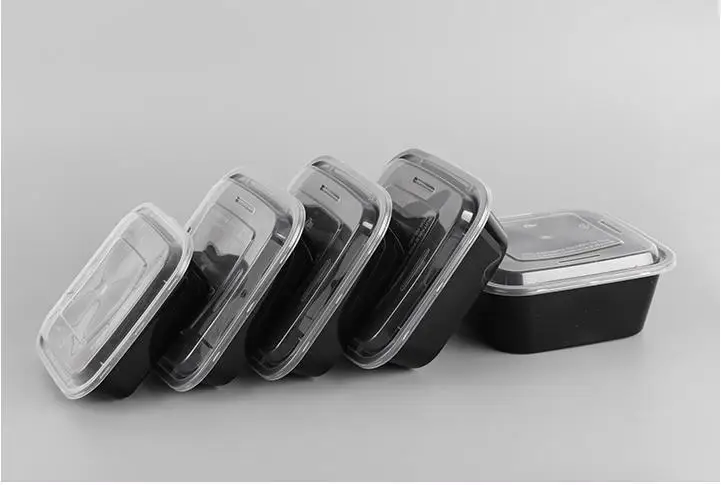 50Pcs Disposable Microwave Plastic Food Storage Container Safe Meal Prep Containers For Home Kitchen Food Storage Box