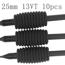 Yilong 10 шт. 13vt одноразовые Нескользящая кремния Grip татуировки Tube круглый наконечник Одежда высшего качества 25 мм