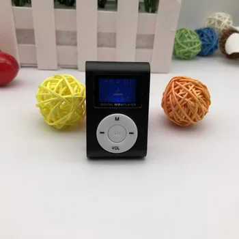 גודל קטן נייד MP3 נגן מיני LCD מסך MP3 נגן מוסיקה נגן תמיכת 32GB TF כרטיס