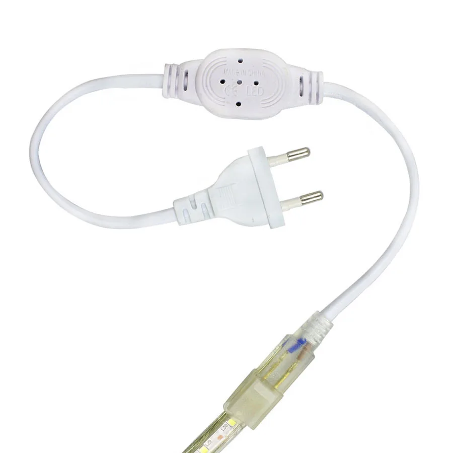 Светодиодная ленсветильник 220 В адаптер питания европейского стандарта для