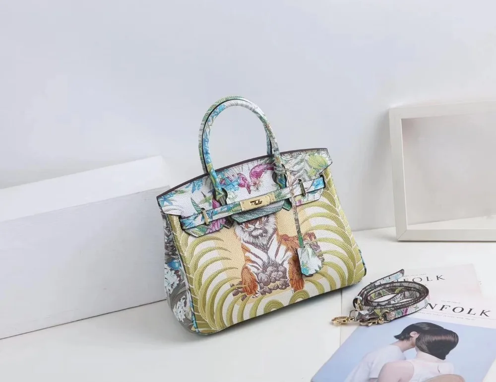 

Kafunila luxury famous brand designer genuine leather handbag high quality cowhide leather platinum crossbody bag bolsa feminina