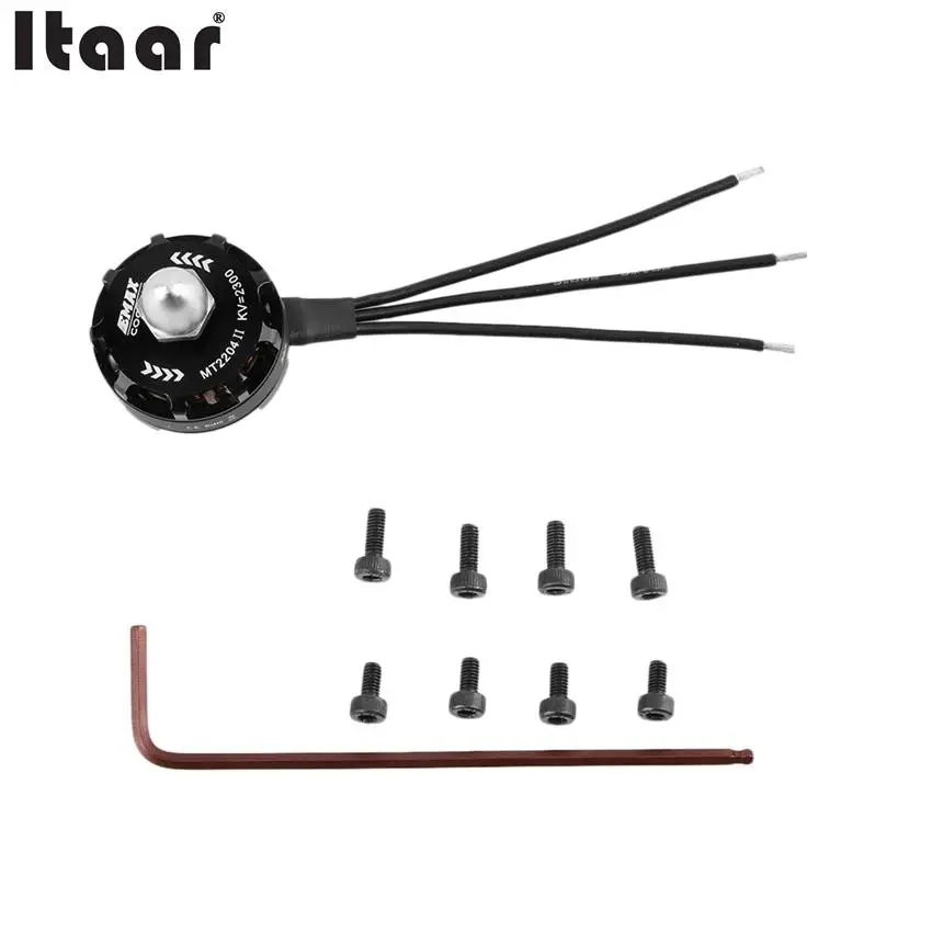 

Cooling MT2204 II CW CCW Brushless Motor 3MM for Multirotor Quadcopter Black