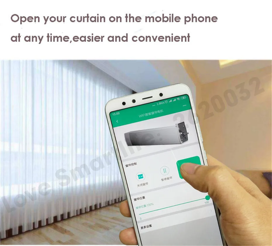 Eruiklink CM82TN Smart wifi Remote Curtain Motor,Mi-Home App RF433 control+Voice Control via Xiaomi Ai Speaker,work with xiaomi Mijia device,no need xiaomi gateway -3