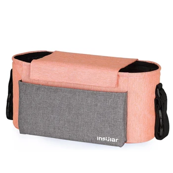 

2018 Universial Stroller Organizer Bag Diaper Bottle Storage Bag Cup Holder with Shoulder Strap Drop Shipping