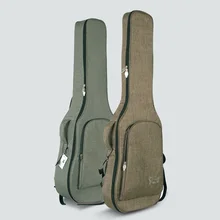 Free shipping Double-woven electric guitar bag black 41inch acoustic guitar case 40inch bags thick fabric coffee folk guitar bag