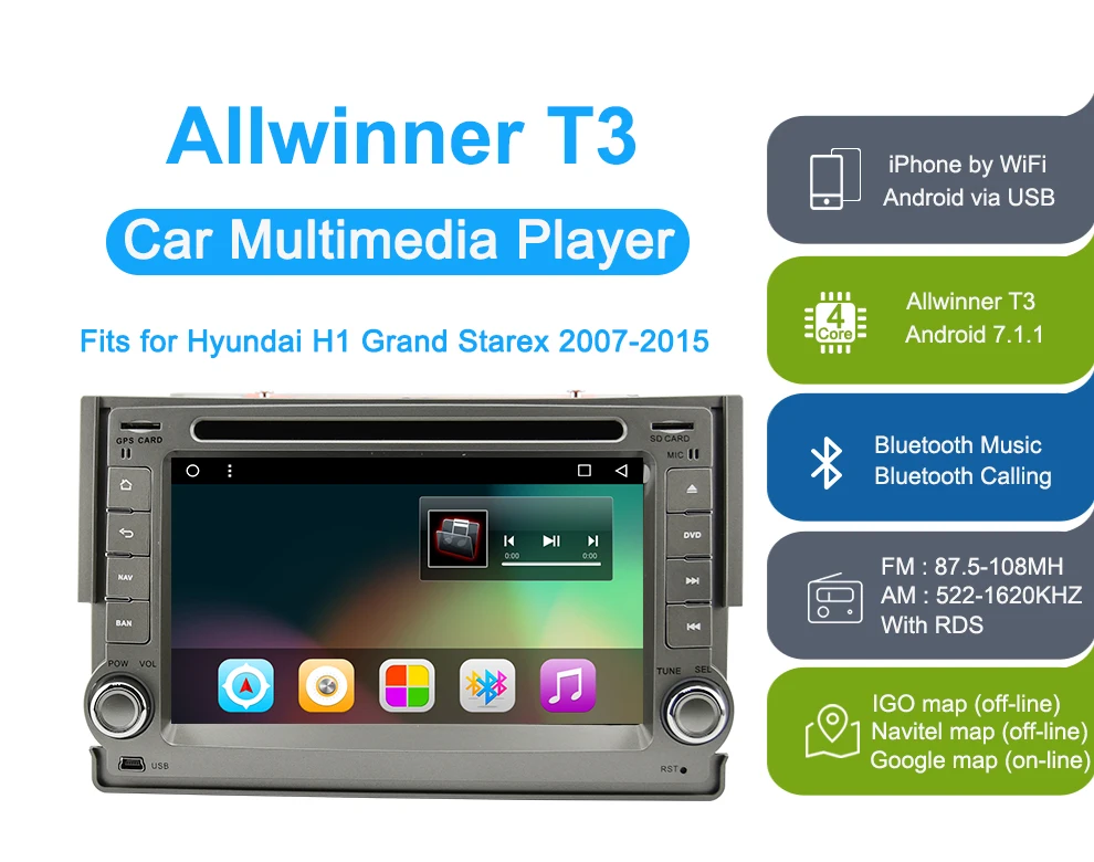 Best AUTOTOP 2 Din Android 7.1 Car DVD GPS Navigation For Hyundai H1 Grand Starex 2007-2015 Car Multimedia DVD Player Radio DVD GPS 0 Best AUTOTOP 2 Din Android 7.1 Car DVD GPS Navigation For Hyundai H1 Grand Starex 2007-2015 Car Multimedia DVD Player Radio DVD GPS 0